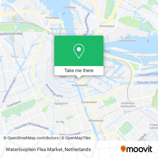 Waterlooplein Flea Market map