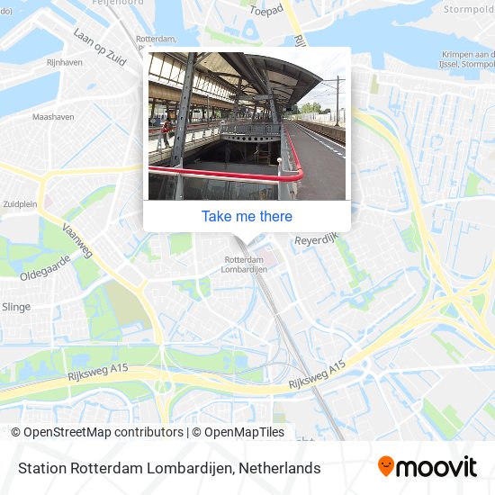 Station Rotterdam Lombardijen map