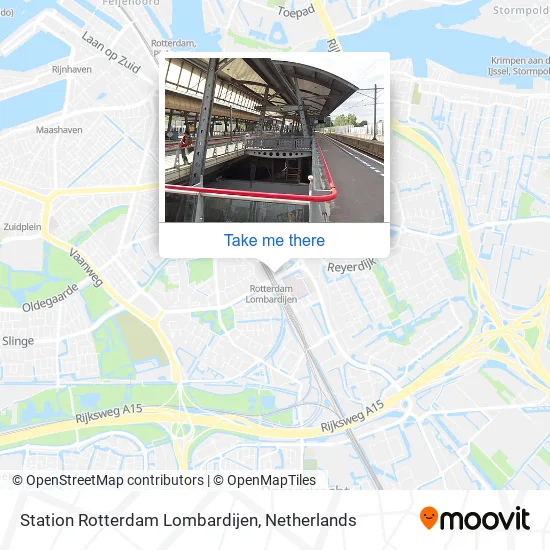 Station Rotterdam Lombardijen map