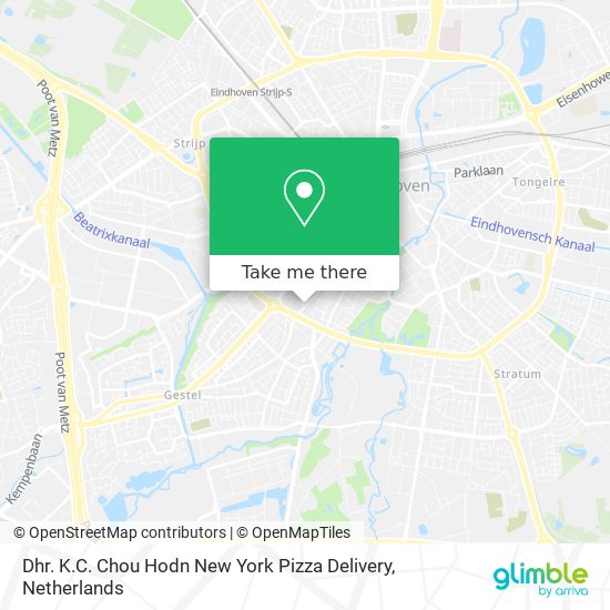 Dhr. K.C. Chou Hodn New York Pizza Delivery map