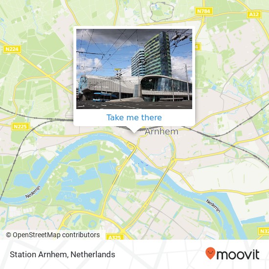 Station Arnhem map