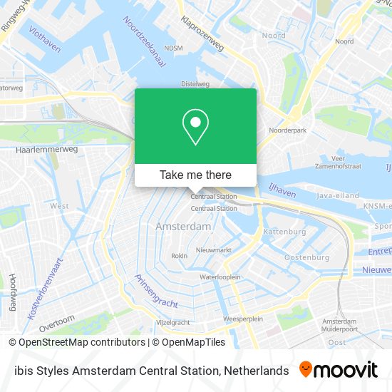 ibis Styles Amsterdam Central Station Karte