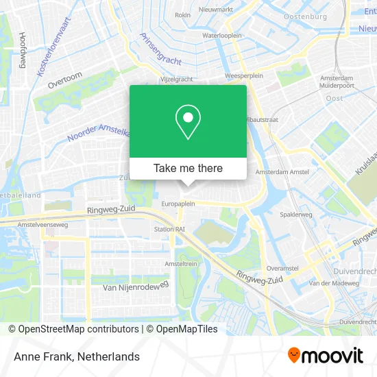 Anne Frank map