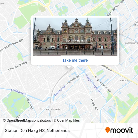 Station Den Haag HS map