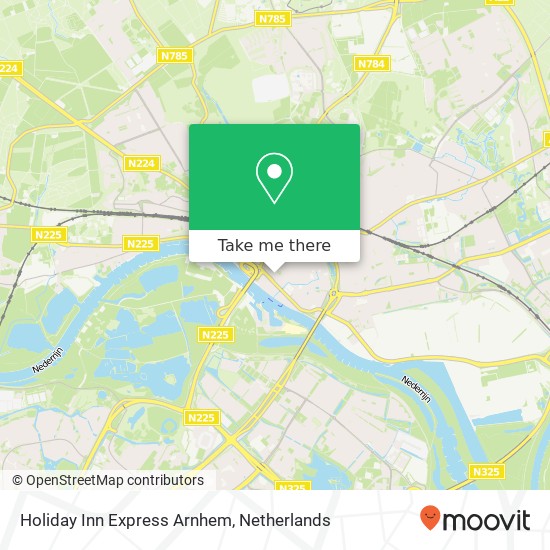 Holiday Inn Express Arnhem Karte