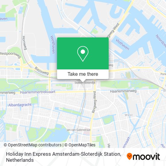 Holiday Inn Express Amsterdam-Sloterdijk Station Karte