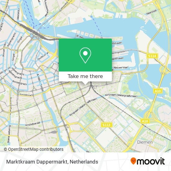 Marktkraam Dappermarkt map
