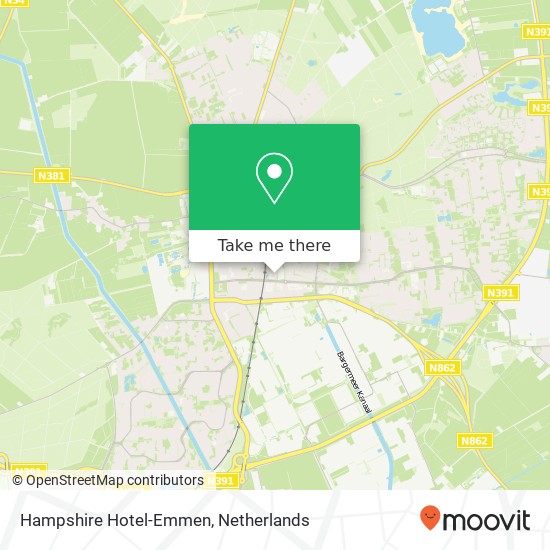 Hampshire Hotel-Emmen map