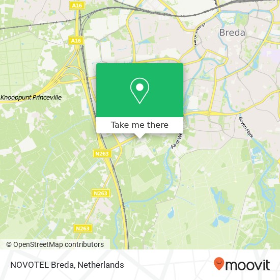 NOVOTEL Breda map