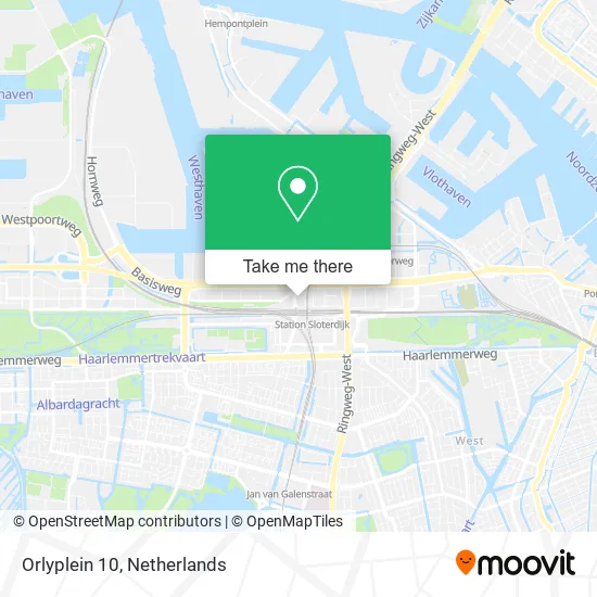 Orlyplein 10 map