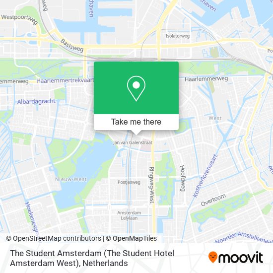 The Student Amsterdam (The Student Hotel Amsterdam West) map