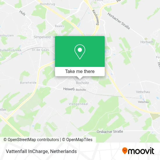Vattenfall InCharge map