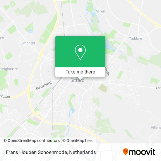 Frans Houben Schoenmode map