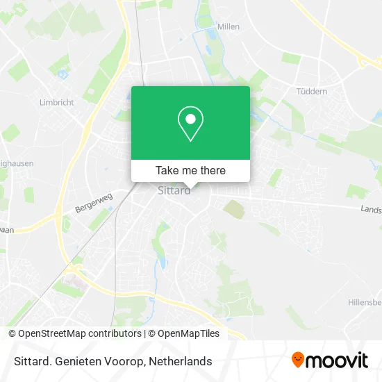 Sittard. Genieten Voorop map