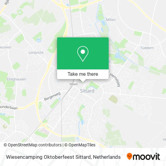 Wiesencamping Oktoberfeest Sittard map