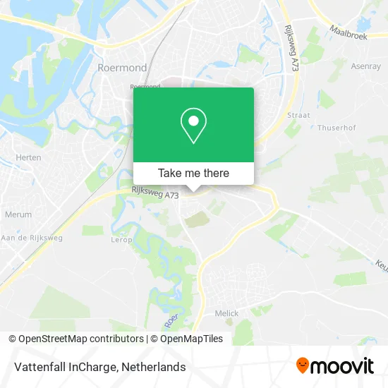Vattenfall InCharge map