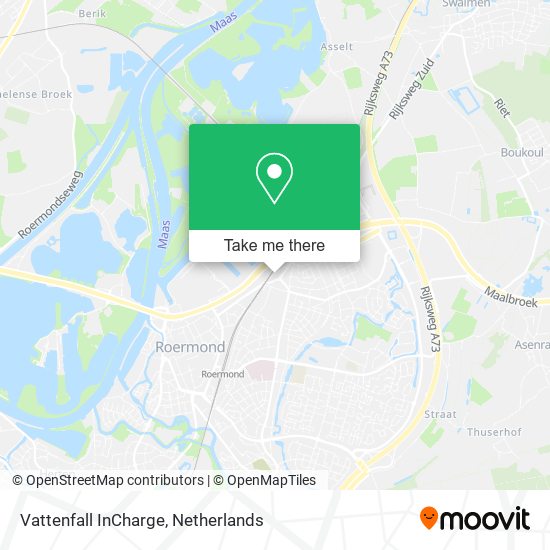 Vattenfall InCharge map