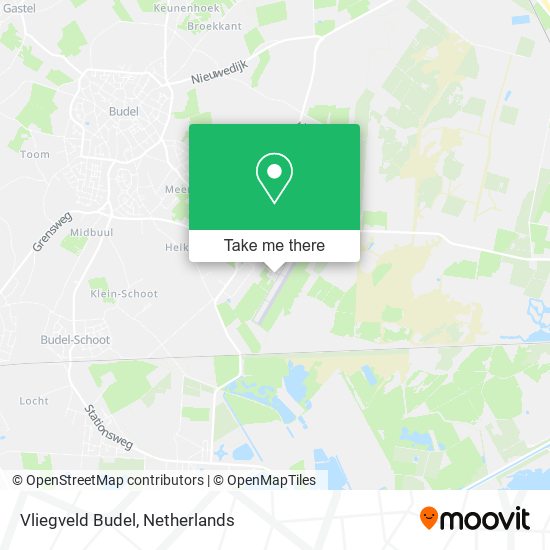 Vliegveld Budel Karte