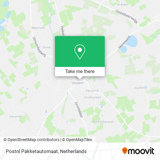 Postnl Pakketautomaat map