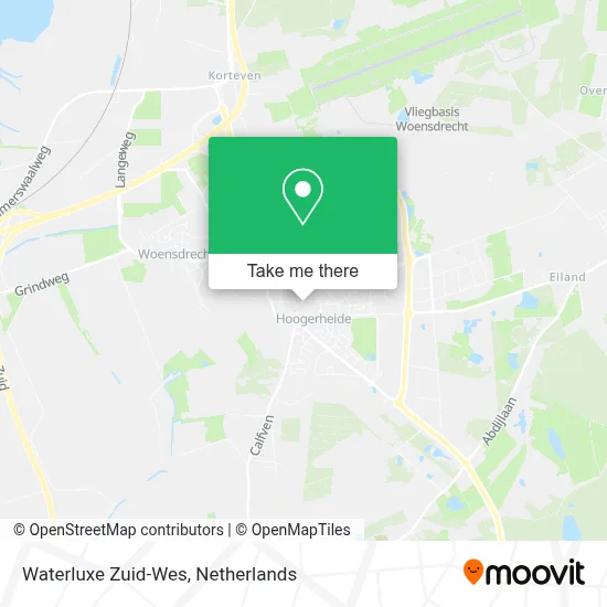 Waterluxe Zuid-Wes map