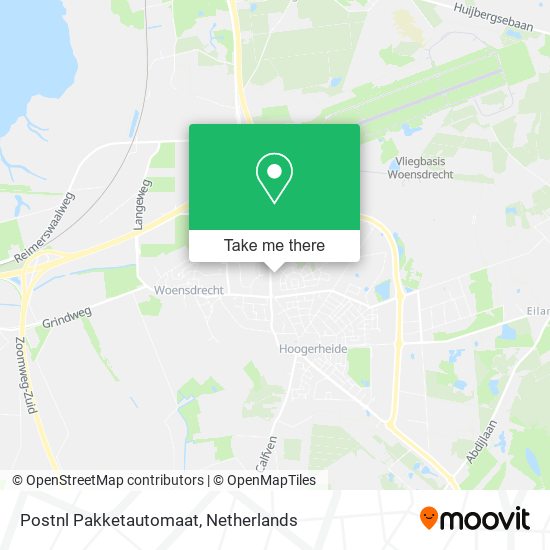 Postnl Pakketautomaat map