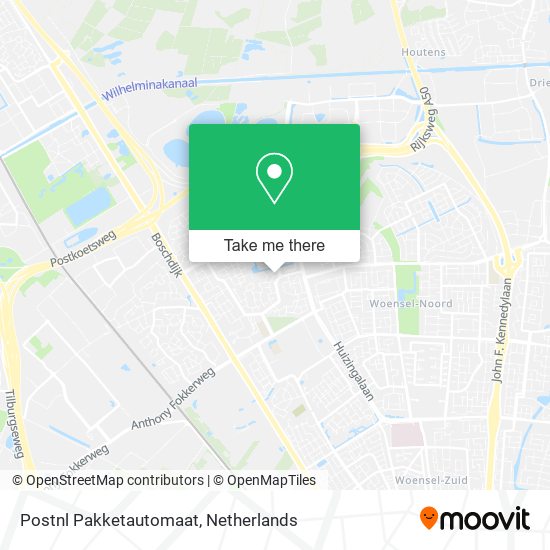 Postnl Pakketautomaat map