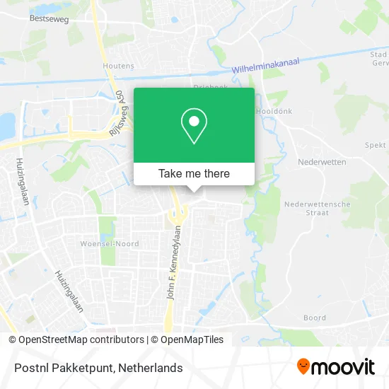 Postnl Pakketpunt map