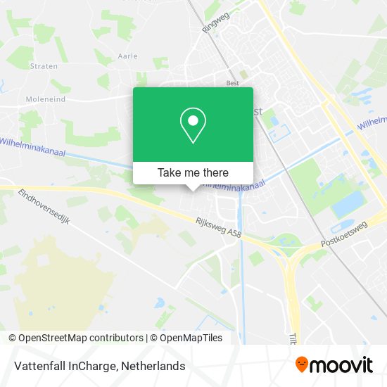 Vattenfall InCharge map
