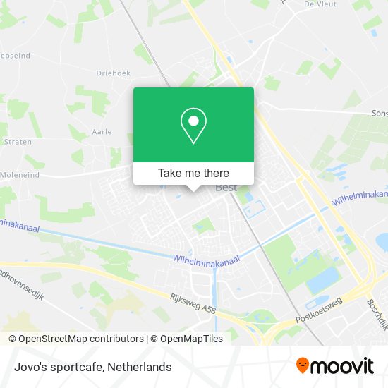 Jovo's sportcafe map