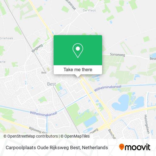 Carpoolplaats Oude Rijksweg Best Karte