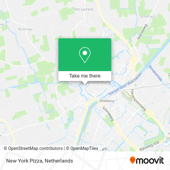New York Pizza map