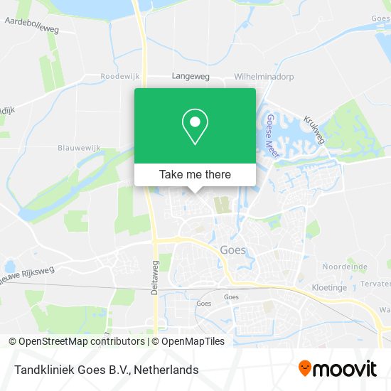 Tandkliniek Goes B.V. map