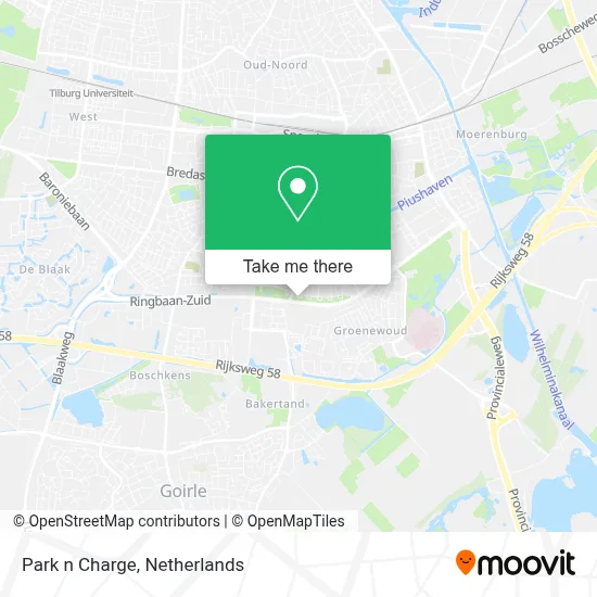 Park n Charge map