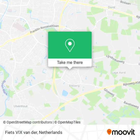 Fiets VIX van der map