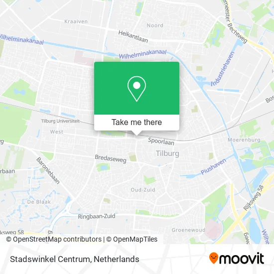 Stadswinkel Centrum map