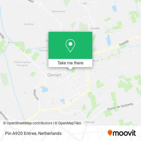 Pin A920 Entree map