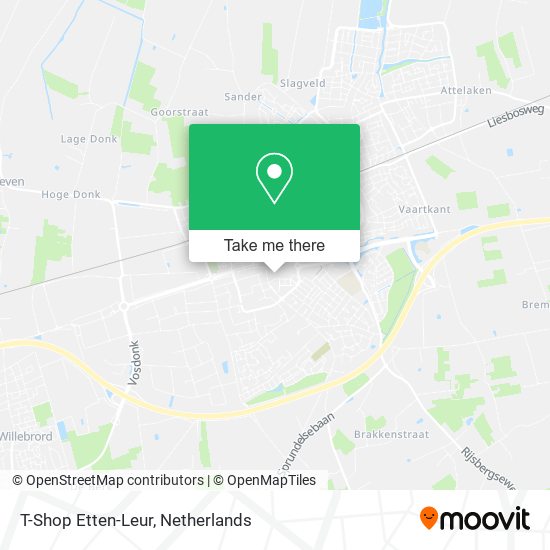 T-Shop Etten-Leur map