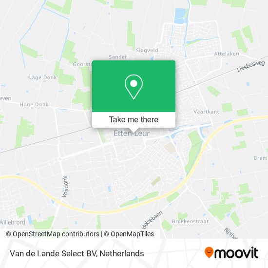 Van de Lande Select BV map
