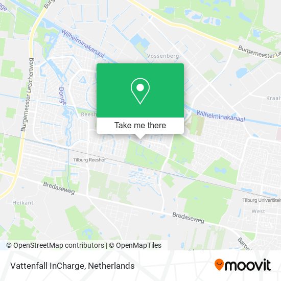 Vattenfall InCharge map