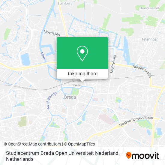 Studiecentrum Breda Open Universiteit Nederland Karte