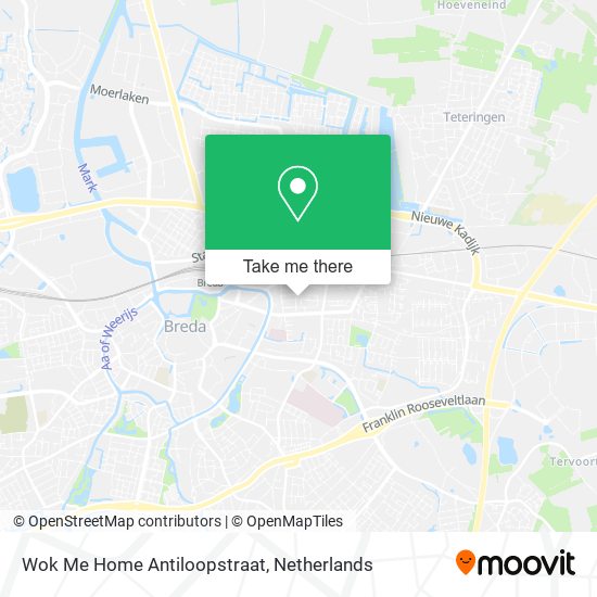 Wok Me Home Antiloopstraat map