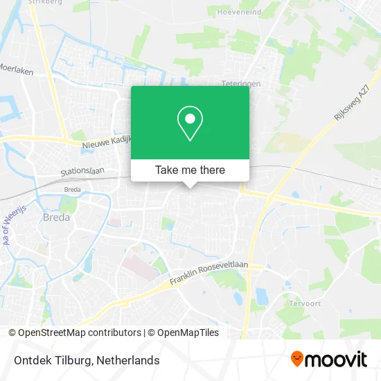 Ontdek Tilburg map