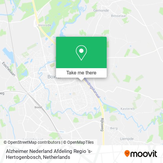 Alzheimer Nederland Afdeling Regio 's-Hertogenbosch map