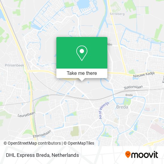 DHL Express Breda map