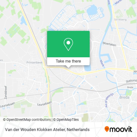 Van der Wouden Klokken Atelier map