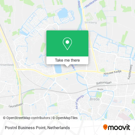 Postnl Business Point map