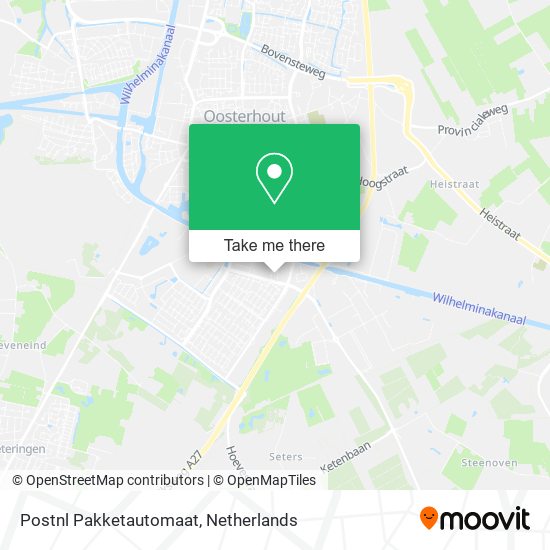 Postnl Pakketautomaat map