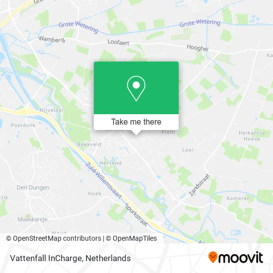 Vattenfall InCharge map