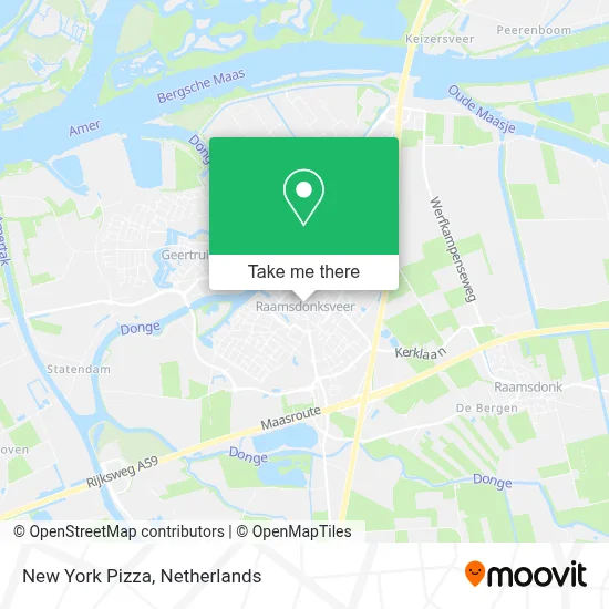 New York Pizza map