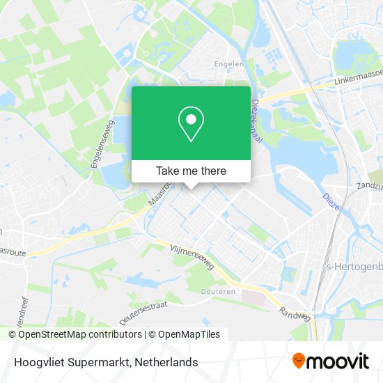 Hoogvliet Supermarkt map